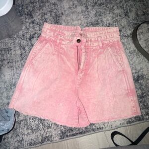 Fiorucci High Waist Pink Denim Shorts